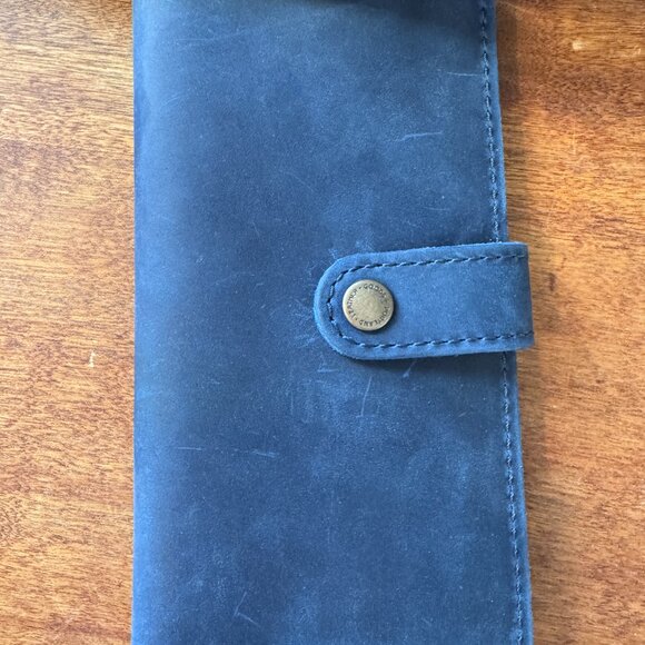 Portland Leather Goods Large Raindrop and Large Bifold Wallet in Deep Water - Picture 9 of 13